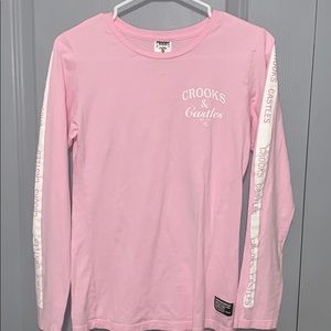 Pink crooks and castles long sleeve